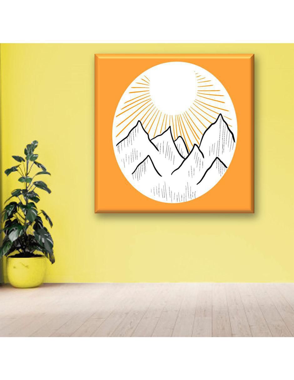 Cuadro decorativo Montañas a línea 2