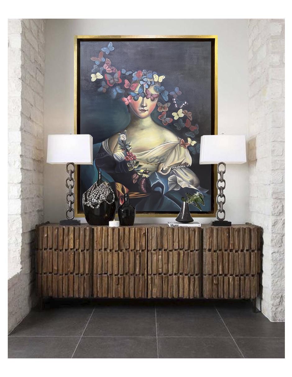 Pintura Mariposas y Misterio técnica óleo Mariposas 2