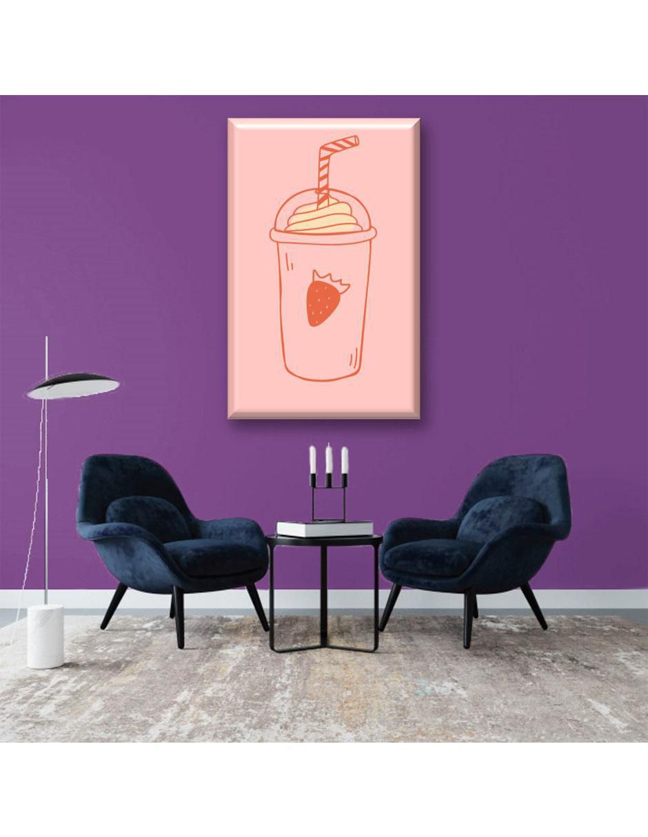 Cuadro decorativo Malteada de fresa 2