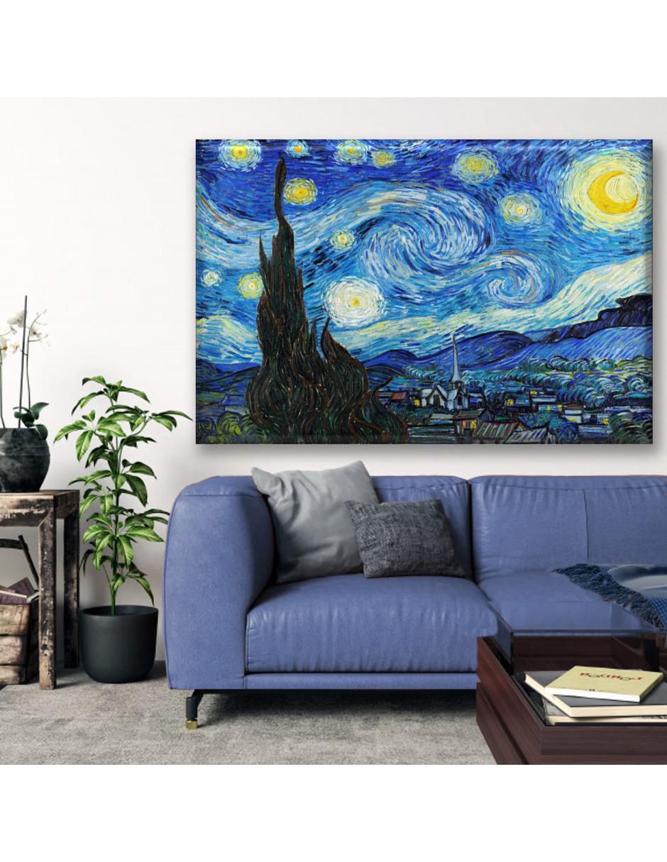 Cuadro decorativo Noche estrellada van gogh 2