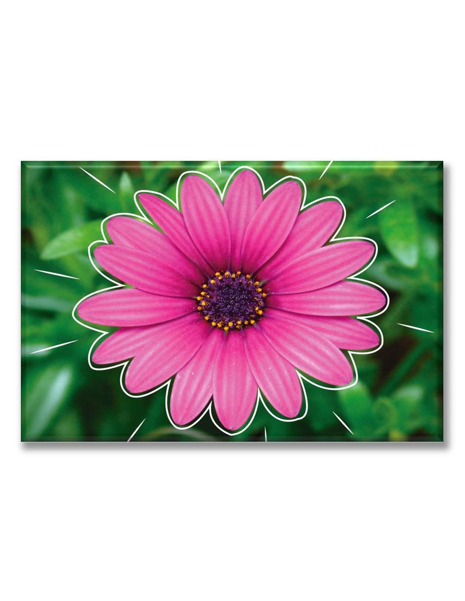 Cuadro decorativo Flor magenta delineada Cuadro decorativo Flor magenta delineada