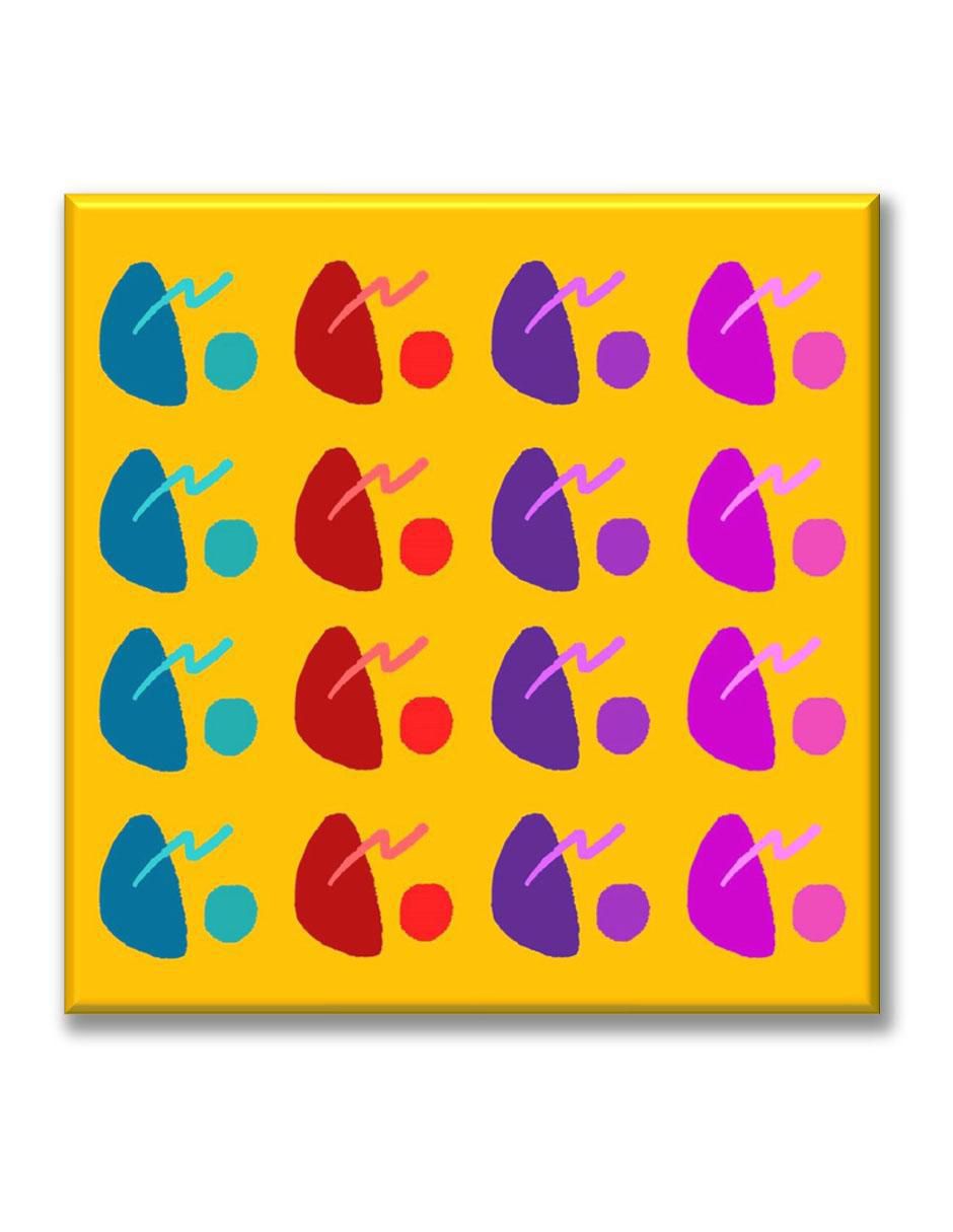Cuadro decorativo Formas ochentas