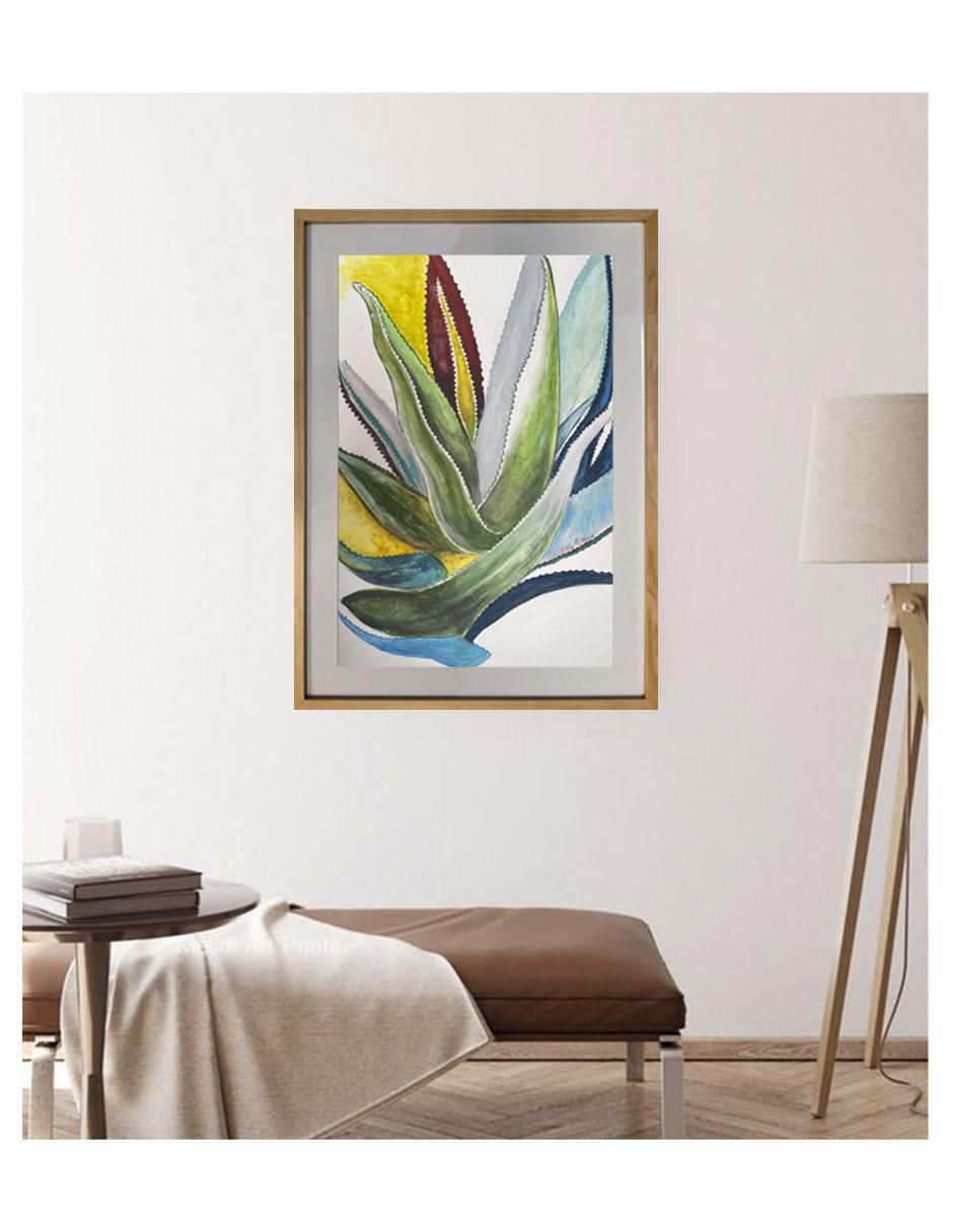 Pintura Agave técnica acrílico 3