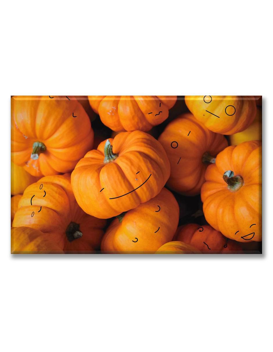Cuadro decorativo Calabazas con caritas