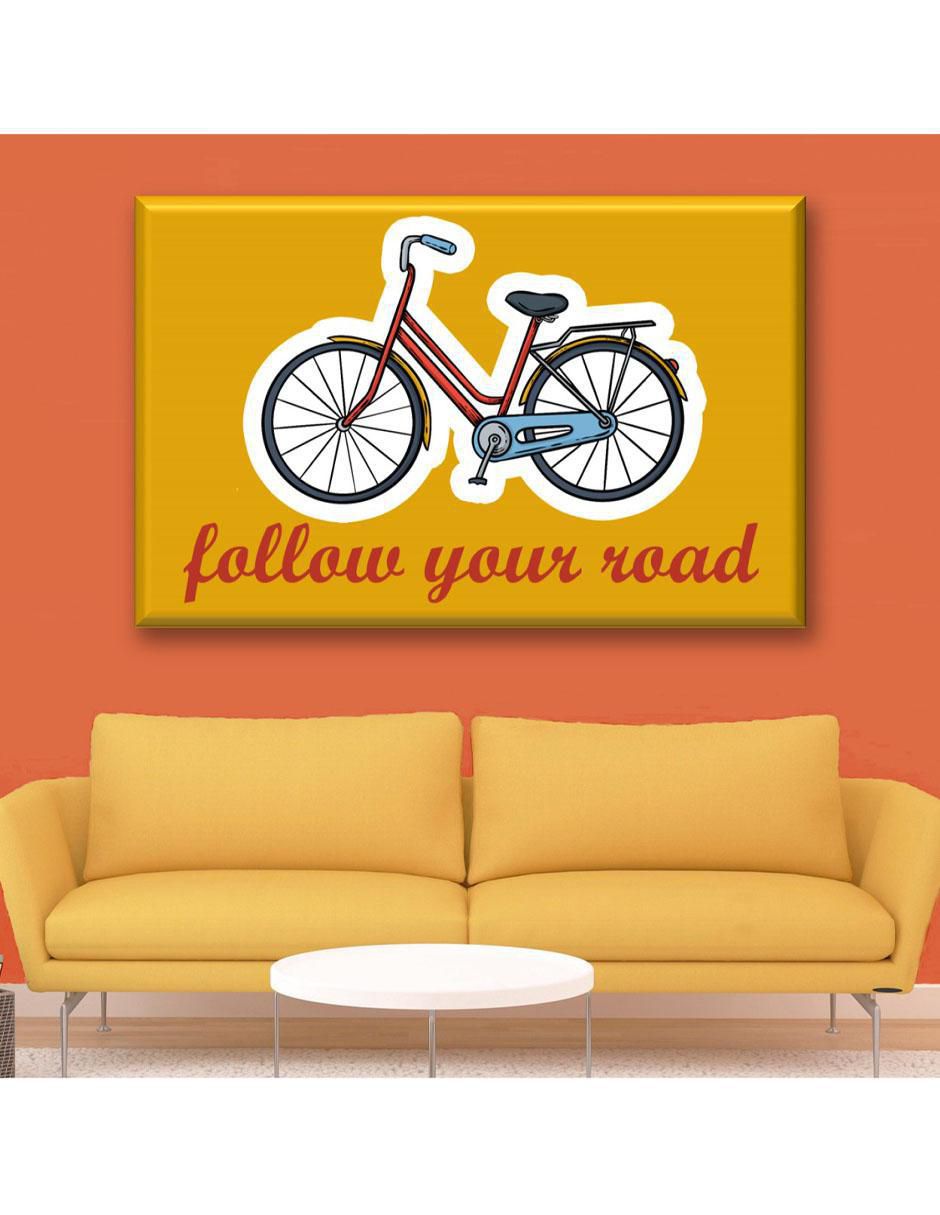 Cuadro decorativo Bicicleta frase 2