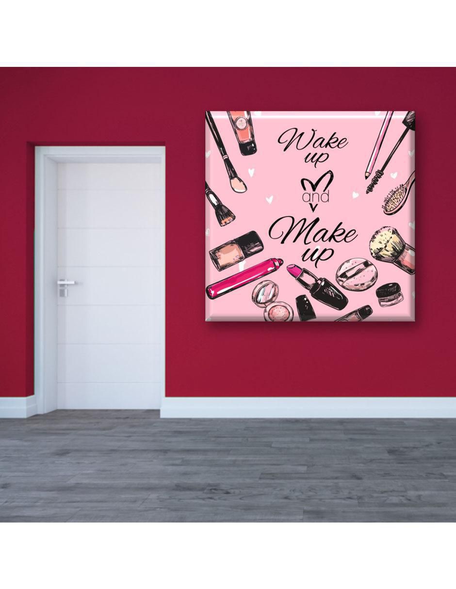 Cuadro decorativo Frase maquillaje 2