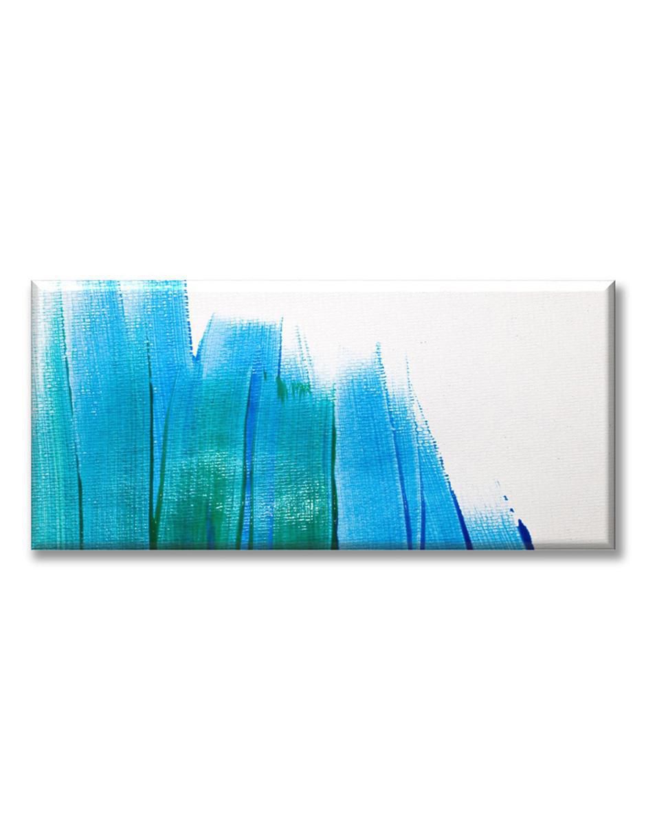 Cuadro decorativo Manchas de pincel azul