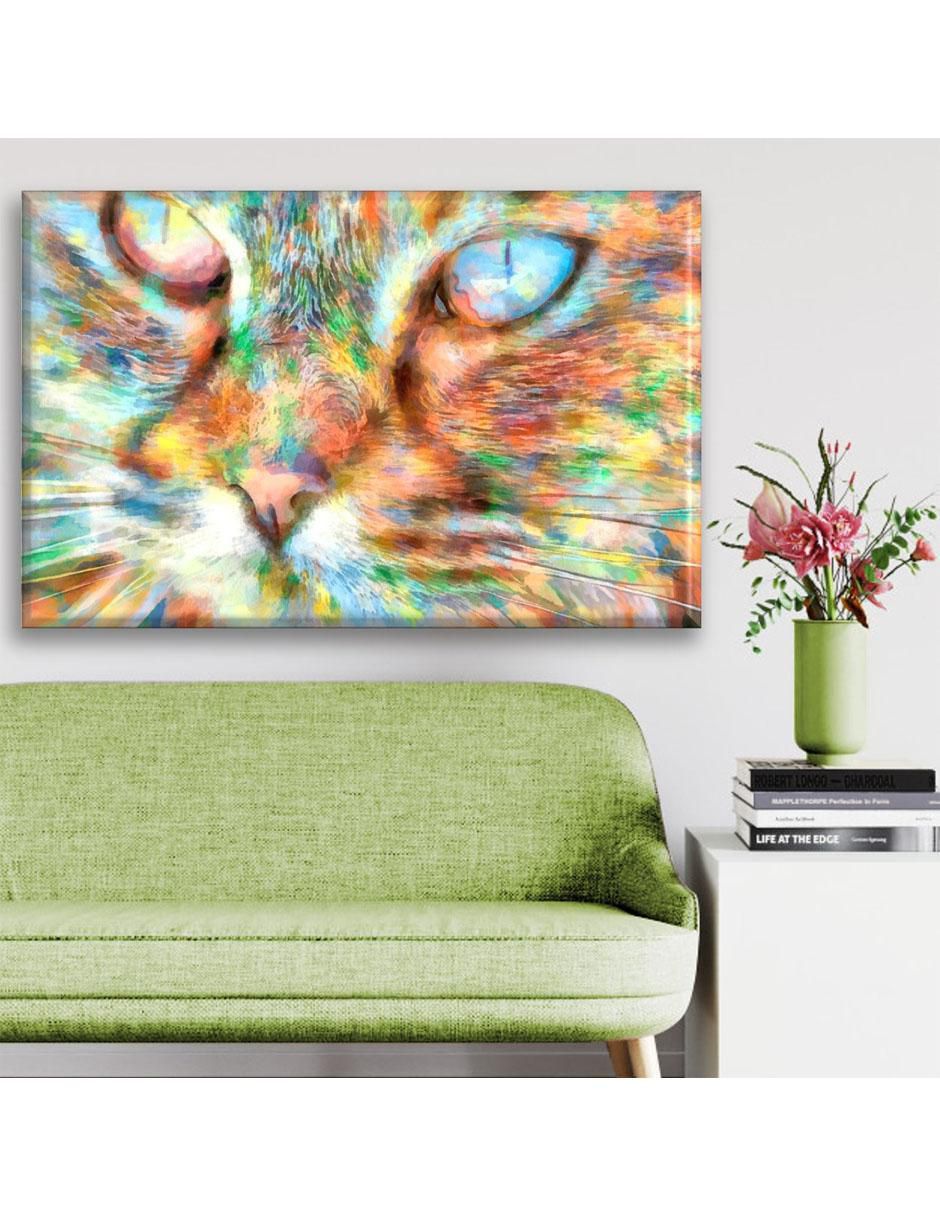 Cuadro decorativo Gato acuarela 2