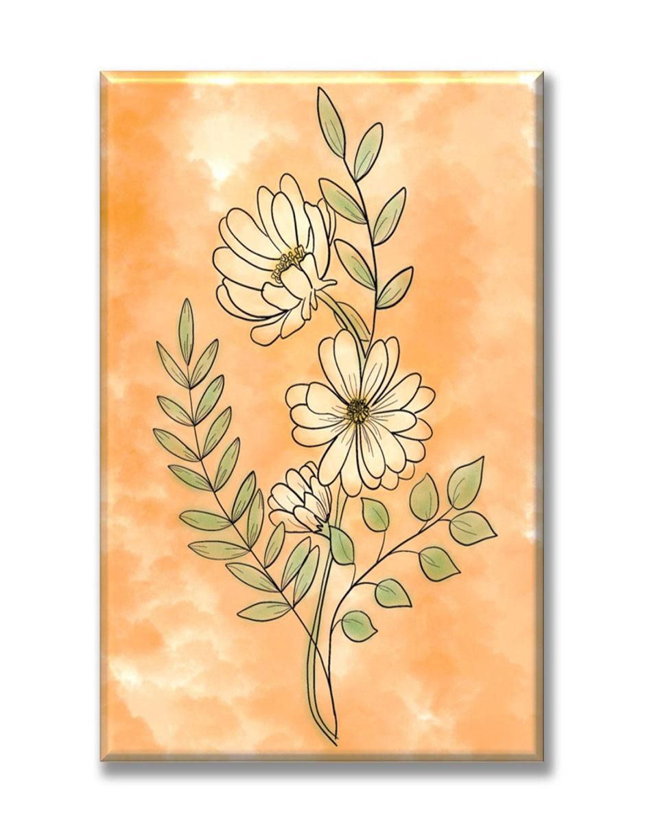 Cuadro decorativo Flores acuarela
