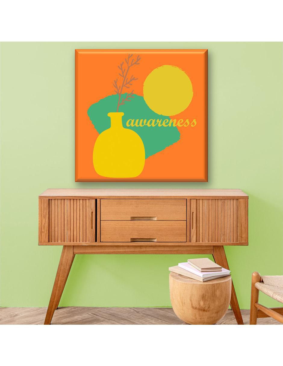 Cuadro decorativo Jarrón amarillo 2