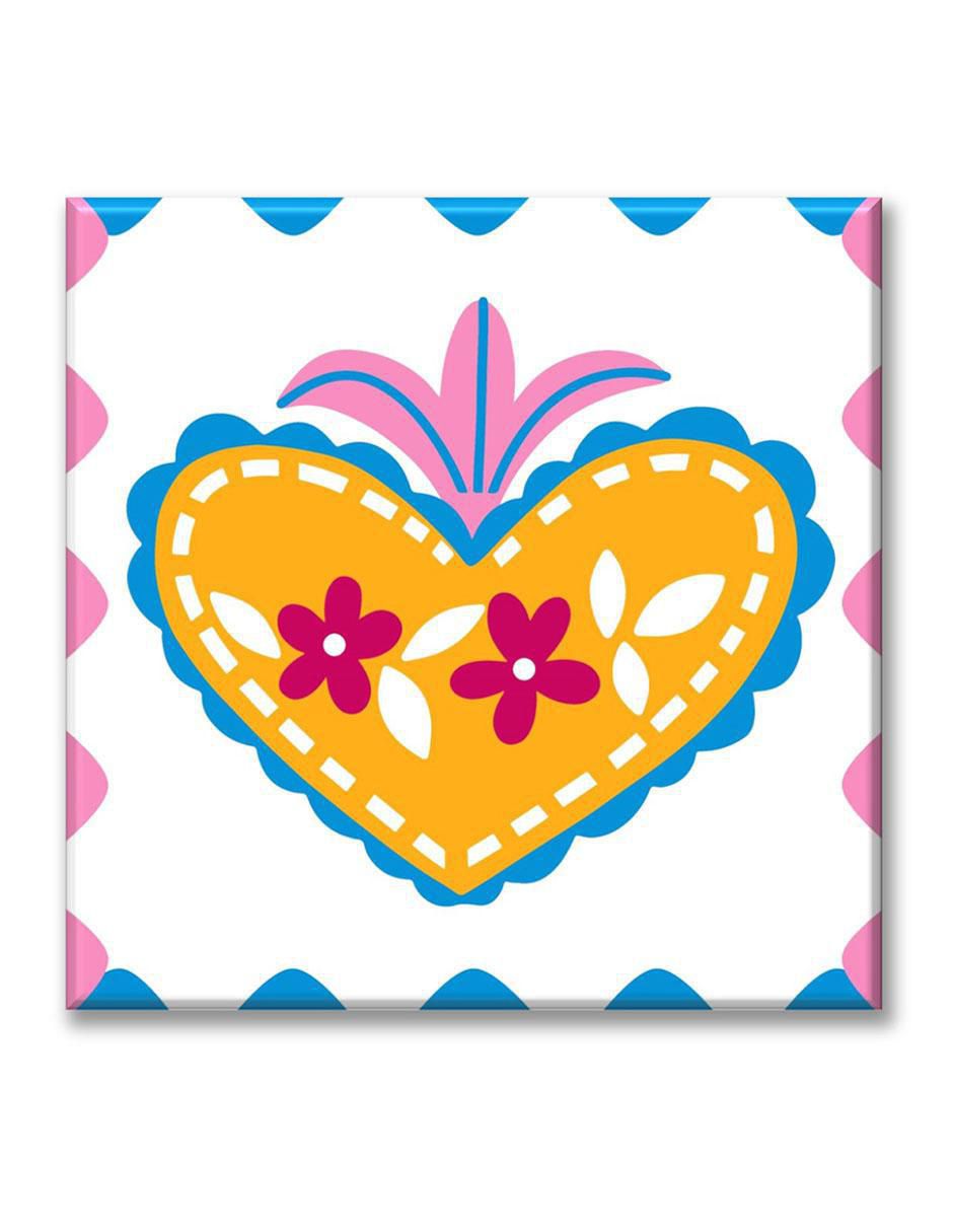 Cuadro decorativo Corazón con flores Cuadro decorativo Corazón con flores