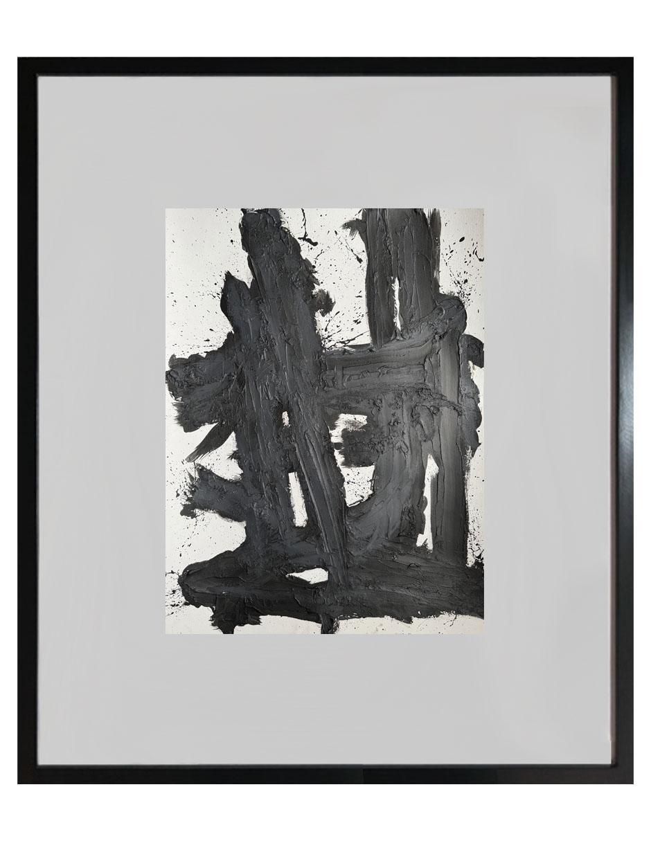 Pintura Blackandwhite IV técnica mixta