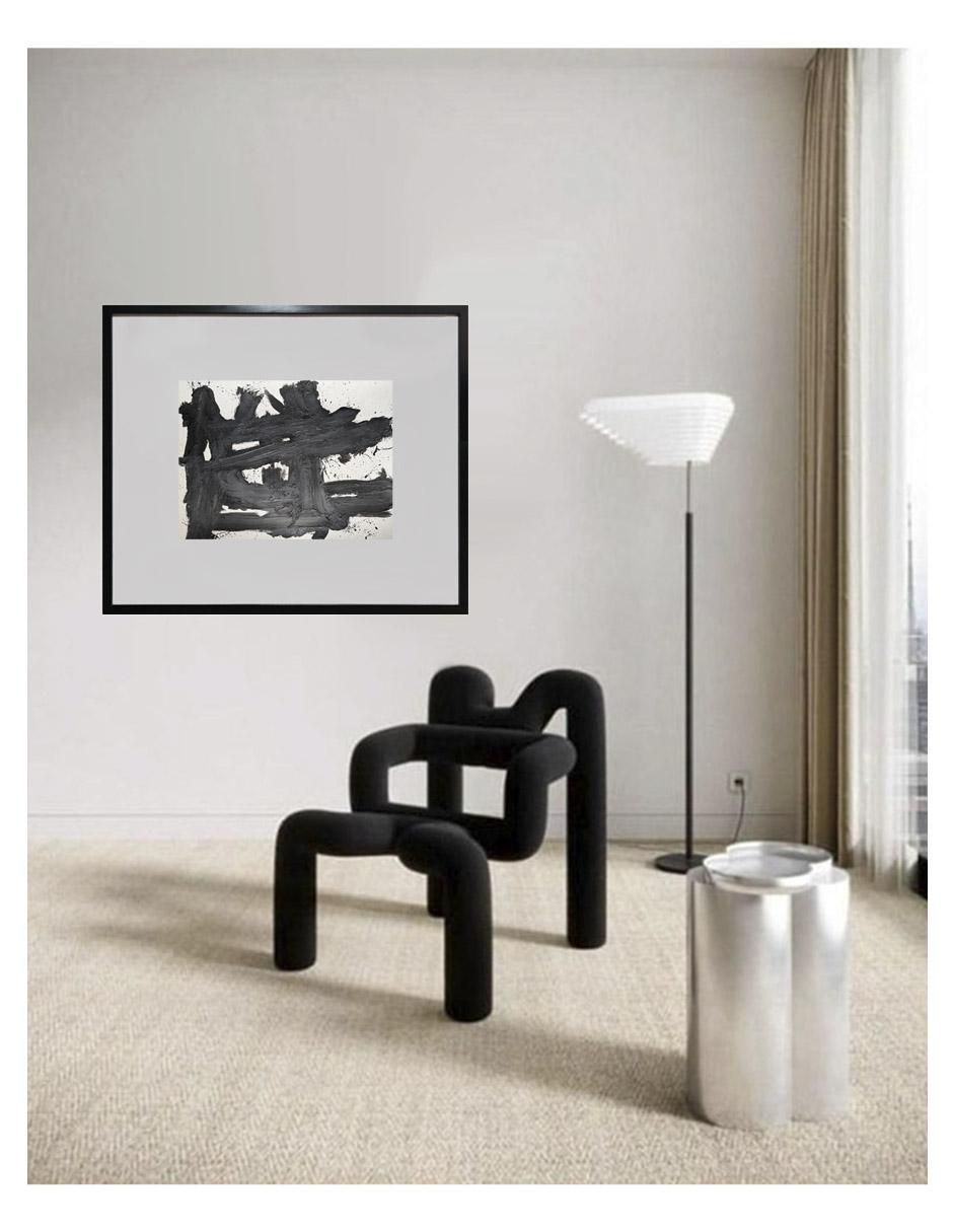 Pintura Blackandwhite IV técnica mixta 2