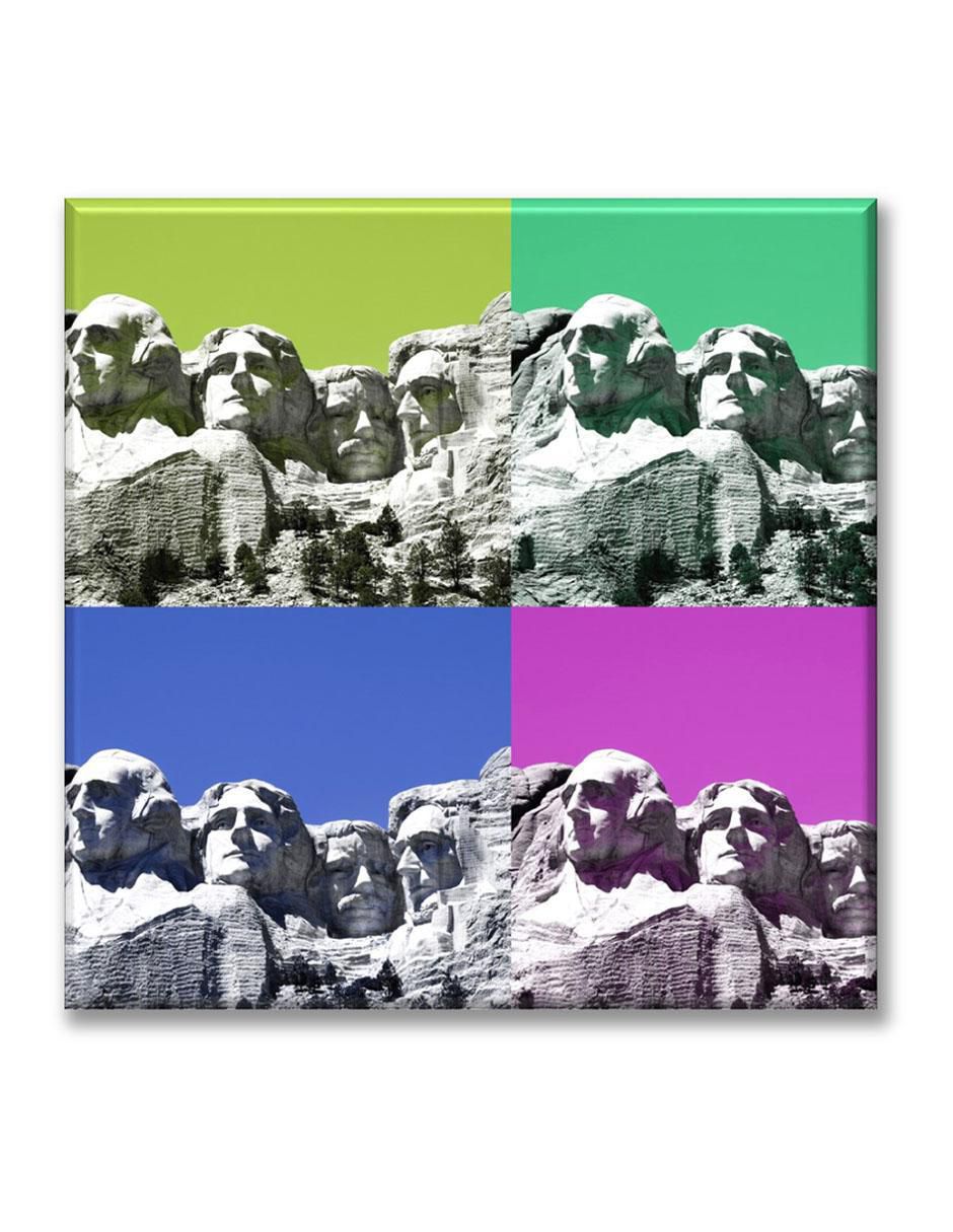 Cuadro decorativo Monte rushmore pop