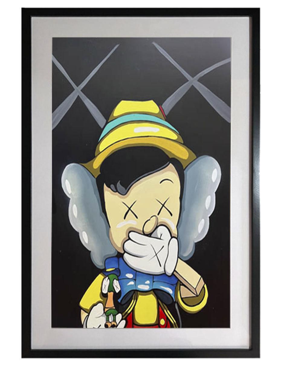 Pintura PinocchioWs técnica acrílico MillenIArt