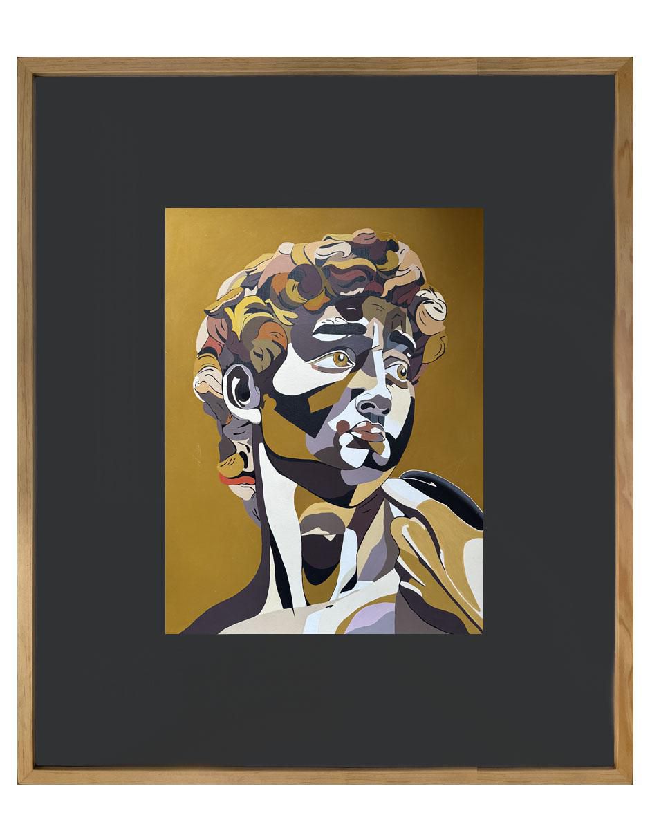 Pintura David técnica acrílico MilleniArt