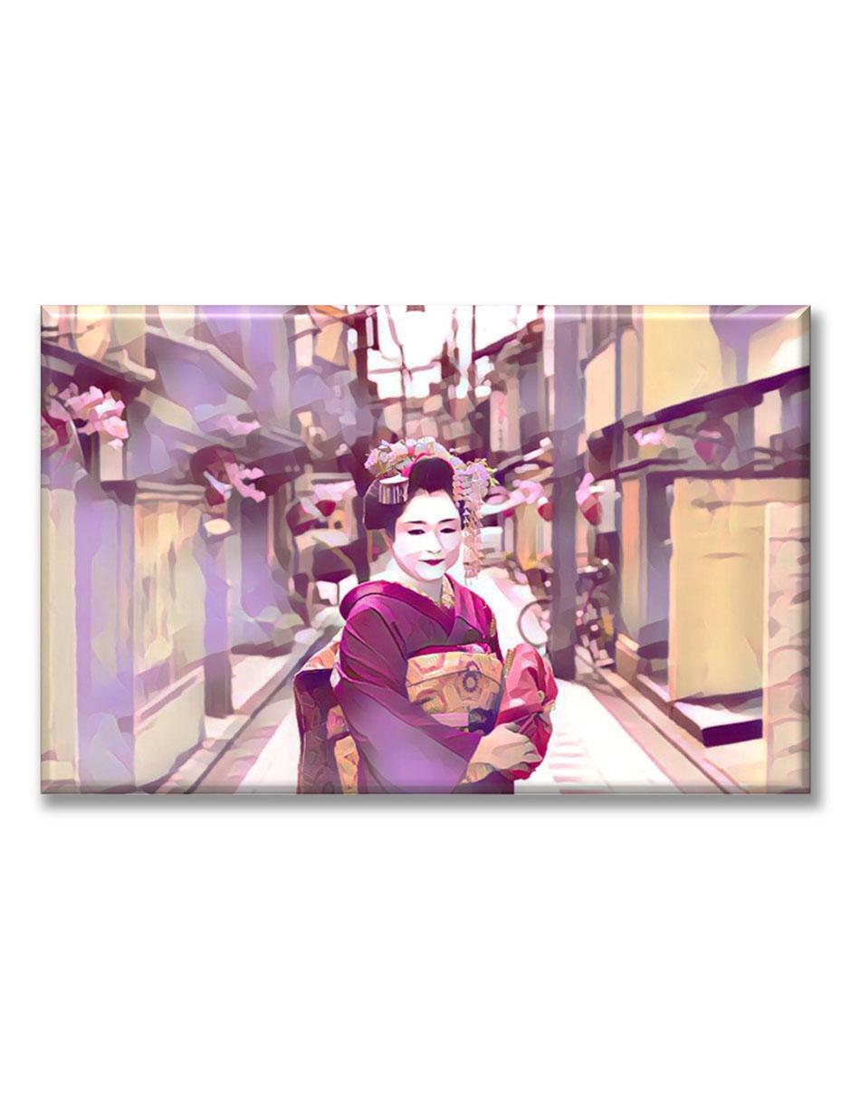 Cuadro decorativo Geisha en la ciudad