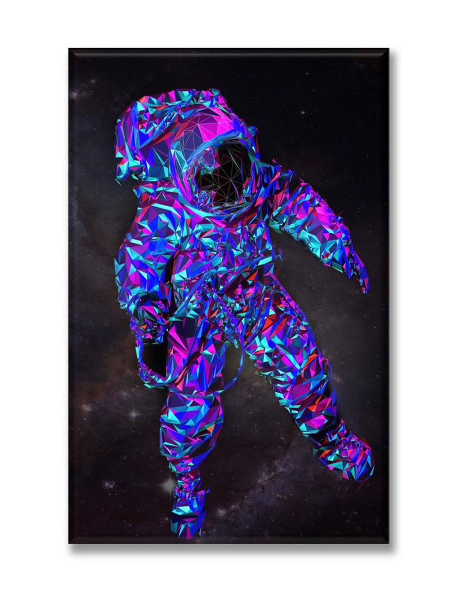 Cuadro decorativo Astronauta poligonal