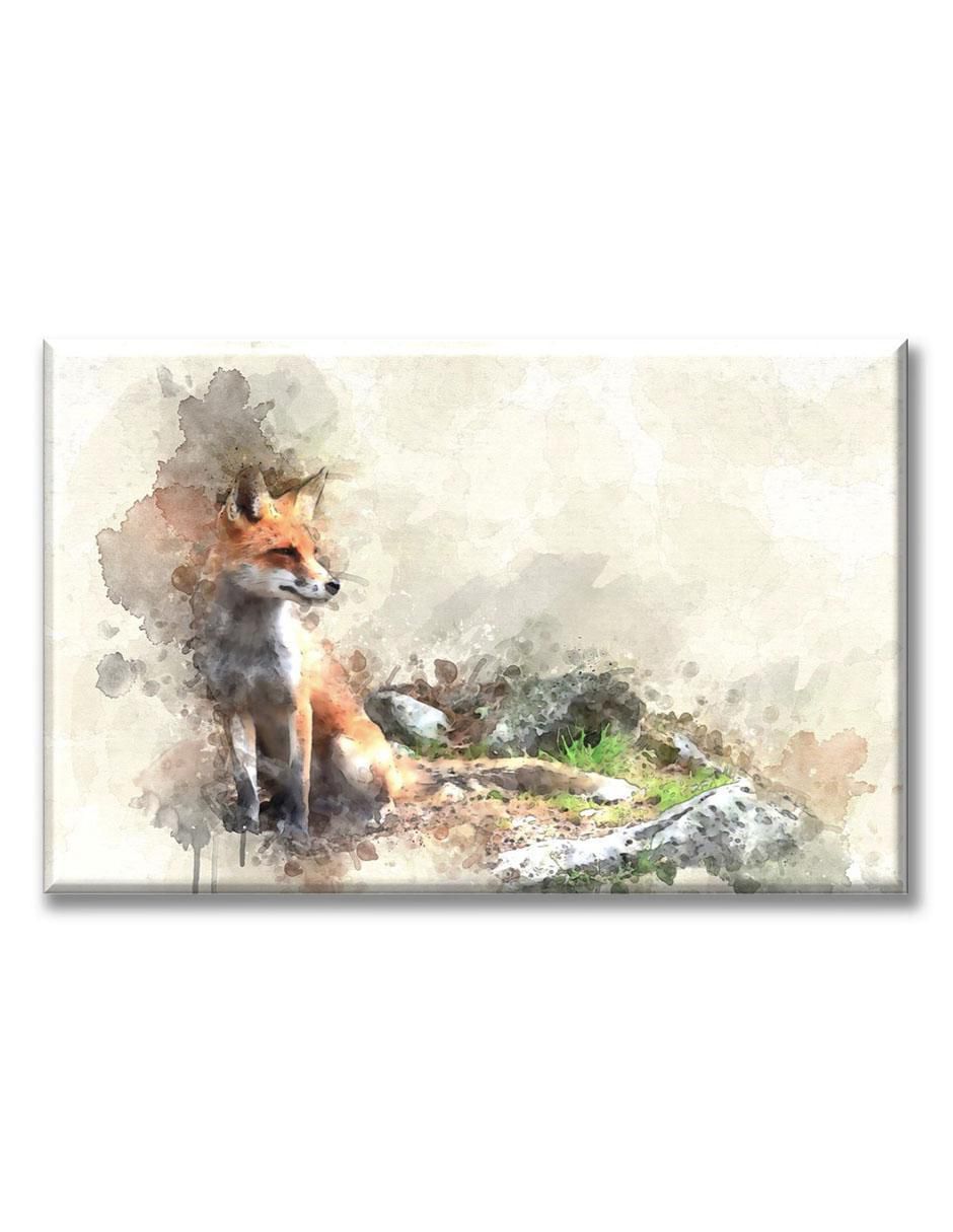 Cuadro decorativo Zorro acuarela Cuadro decorativo Zorro acuarela