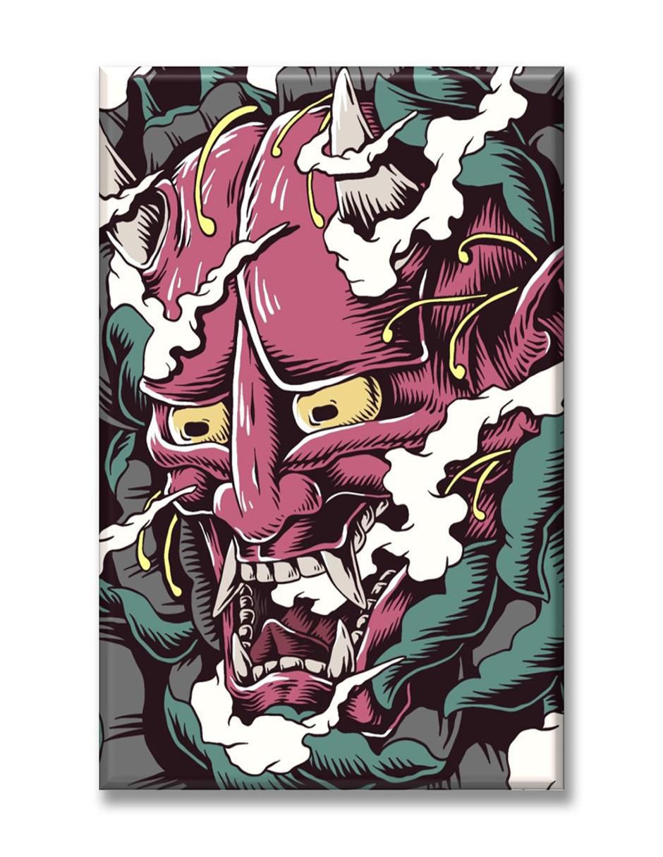 Cuadro decorativo Máscara japonesa diablo