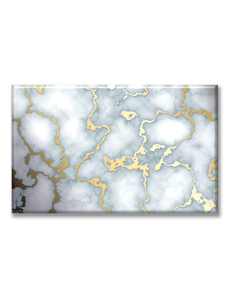 Cuadro decorativo Mármol con detalles dorado