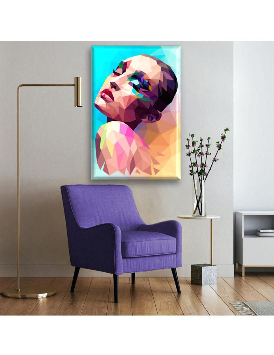 Cuadro decorativo Rostro geométrico 2