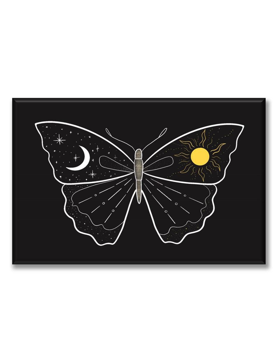 Cuadro decorativo Mariposa cuerpos celestes
