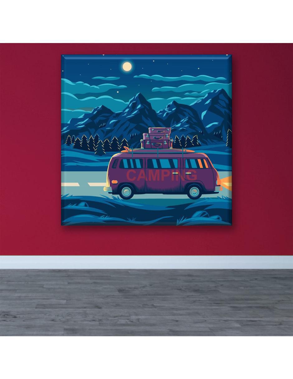 Cuadro decorativo Campamento nocturno 2