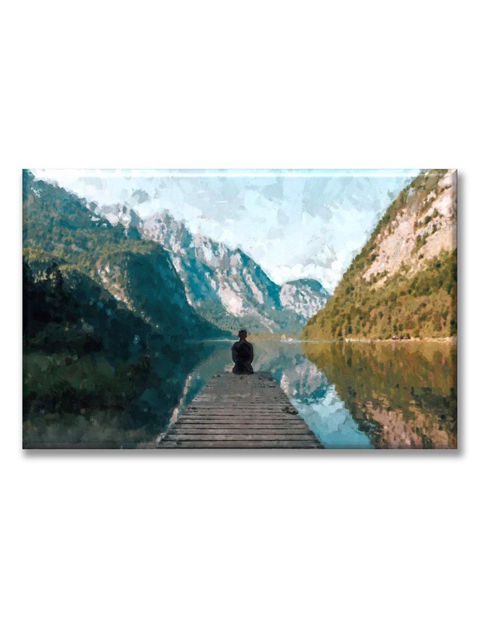 Cuadro decorativo Hombre en las montañas Cuadro decorativo Hombre en las montañas