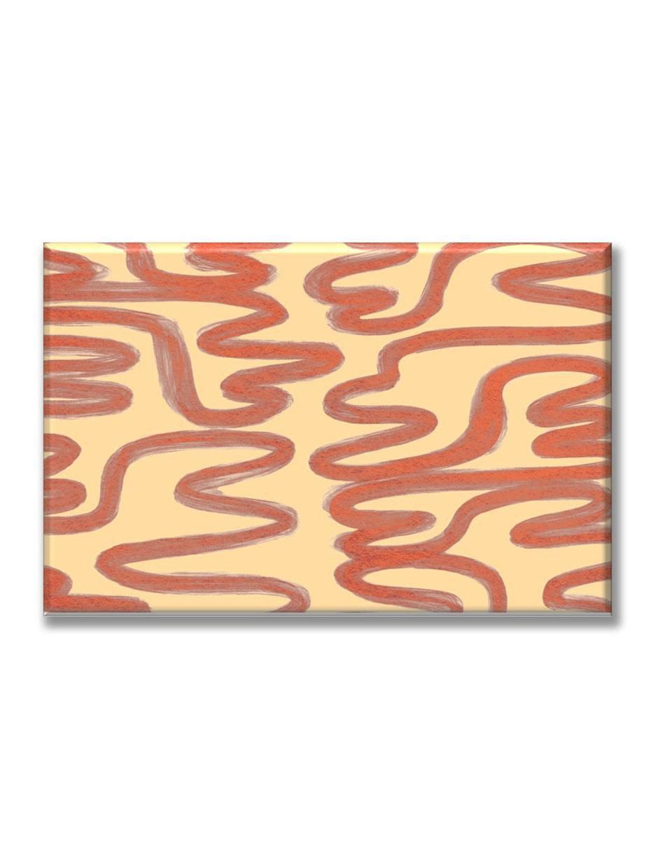 Cuadro decorativo Curvas rojas