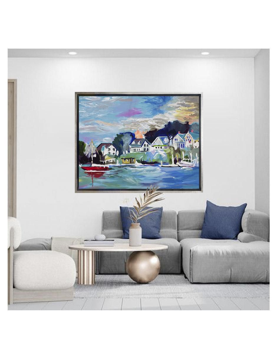 Pintura Capri técnica acrílico Paisajes 4