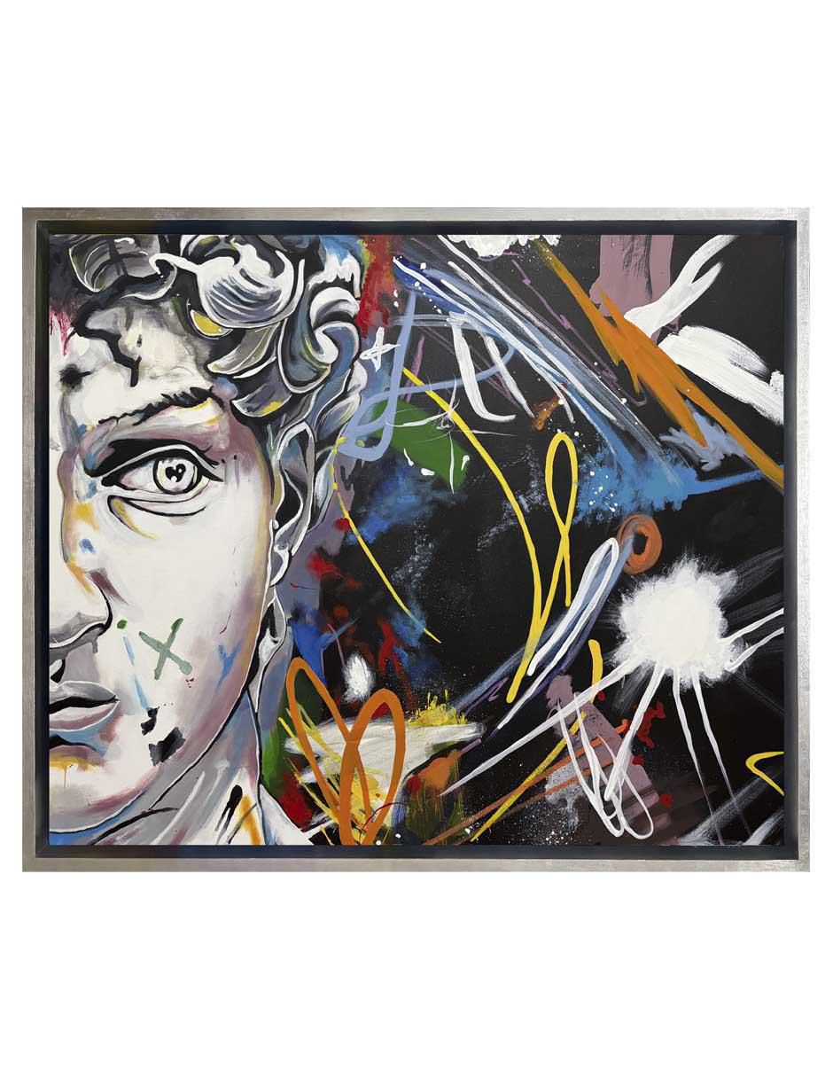 Pintura David In Love técnica acrílico