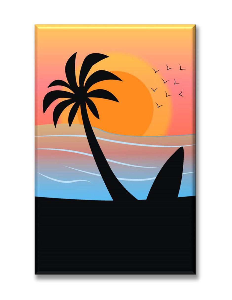 Cuadro decorativo Atardecer en la playa ii