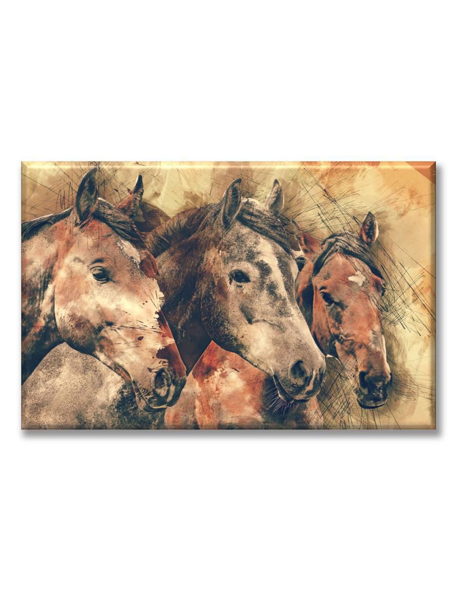 Cuadro decorativo Caballos pintura