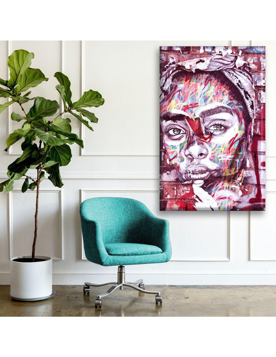 Cuadro decorativo Mujer grafiti 2