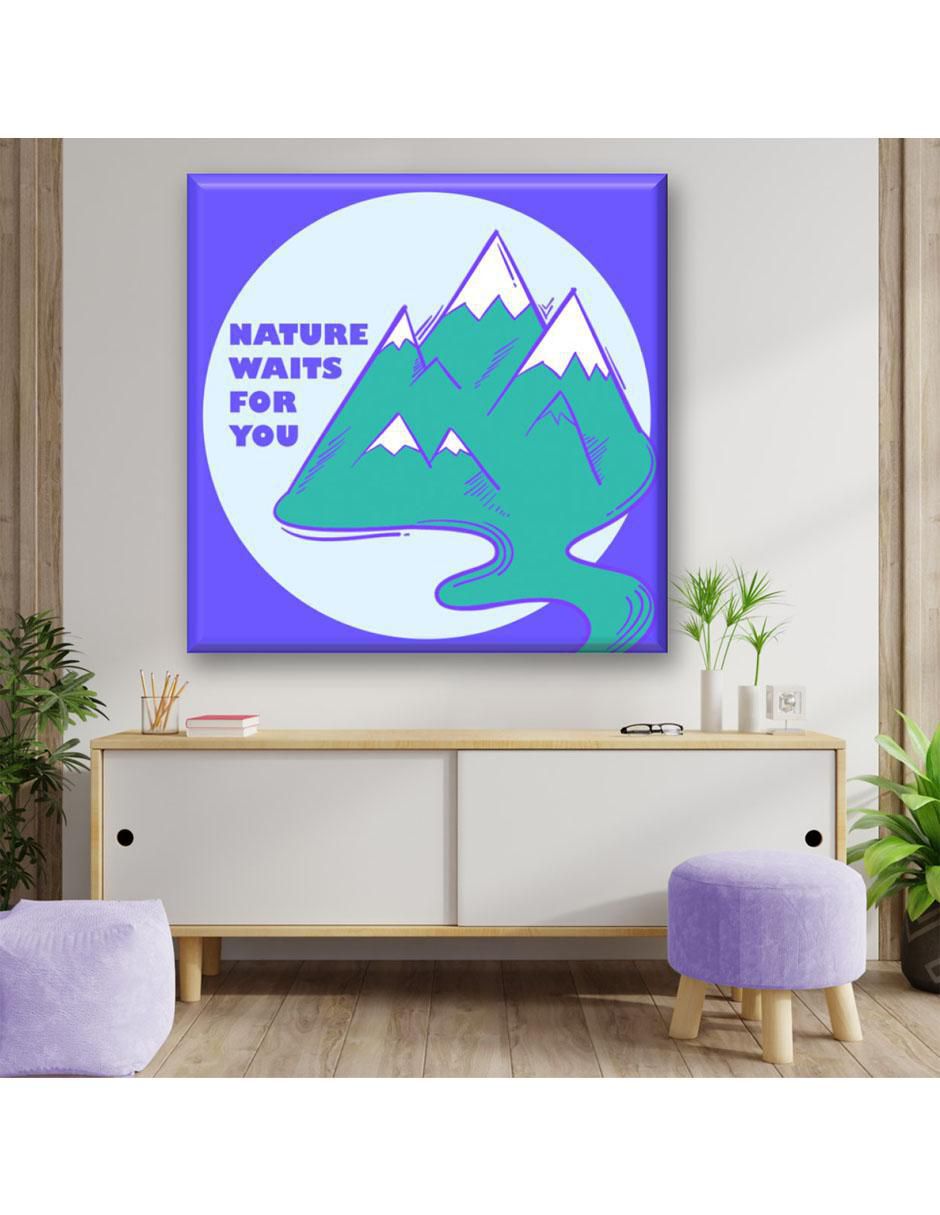 Cuadro decorativo Montaña frase 3