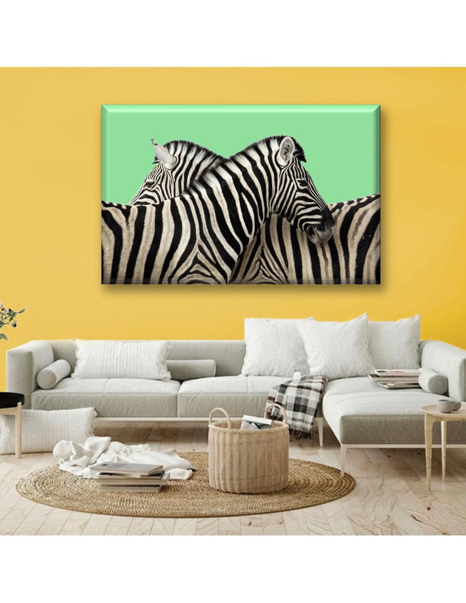 Cuadro decorativo Dos cebras 2