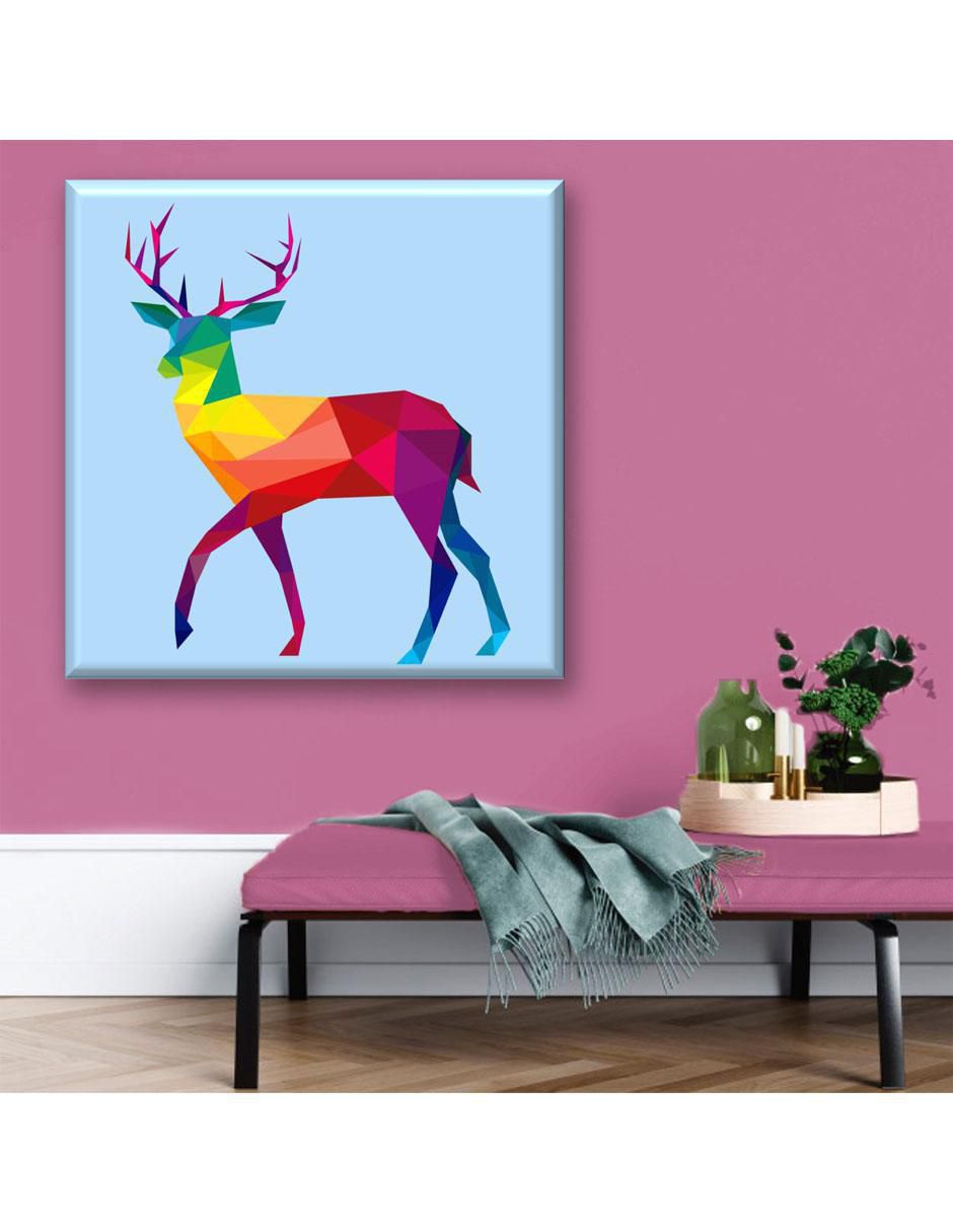 Cuadro decorativo Venado geométrico 2