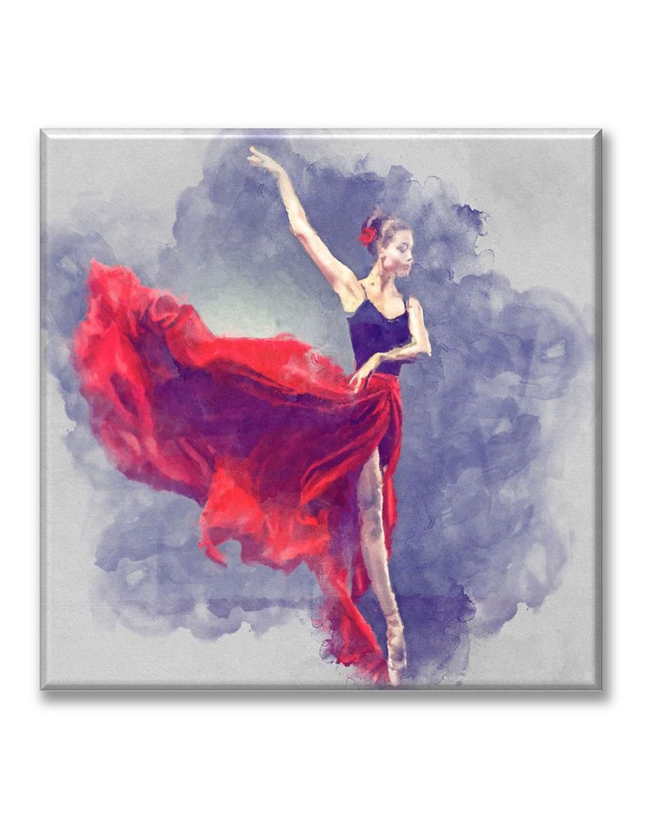 Cuadro decorativo Bailarina acuarela
