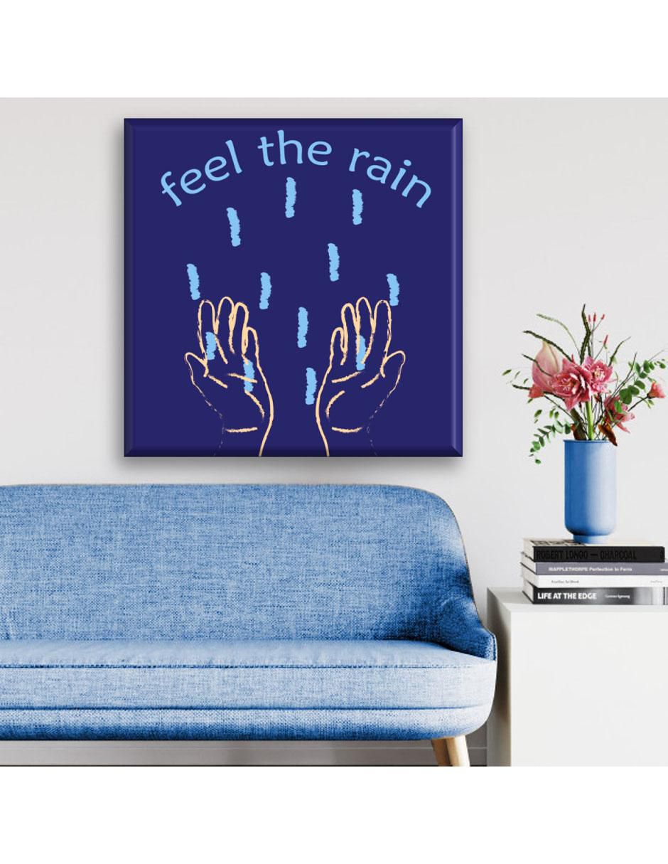 Cuadro decorativo siente la lluvia 2