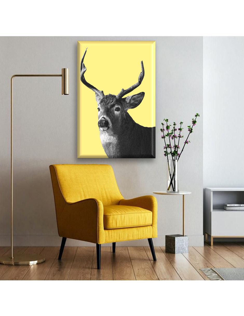 Cuadro decorativo Venado byn 2