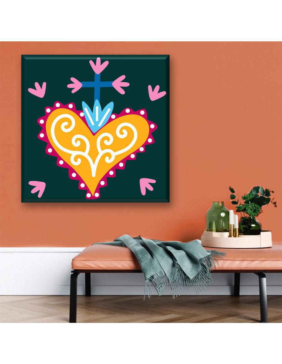 Cuadro decorativo Corazón con corona 2
