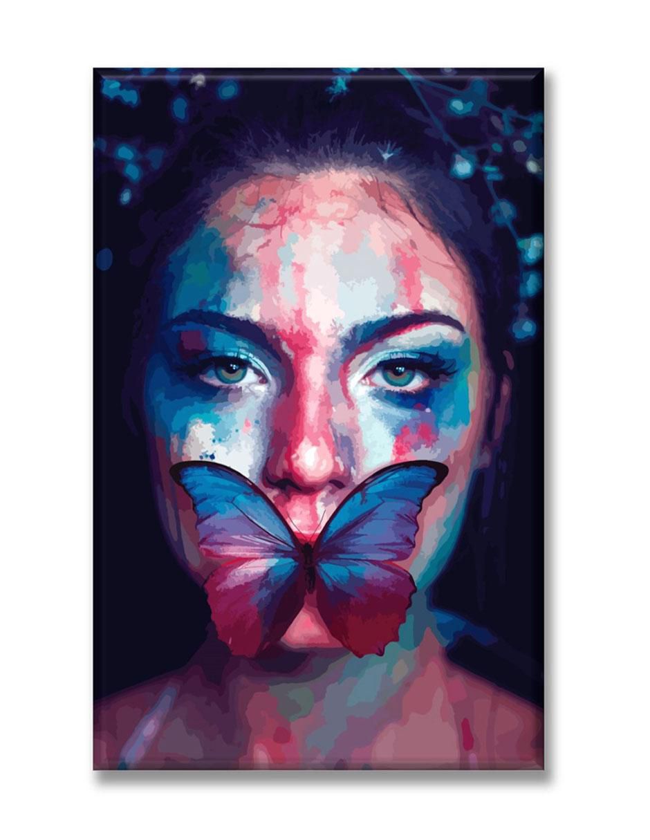 Cuadro decorativo Mariposa y mujer