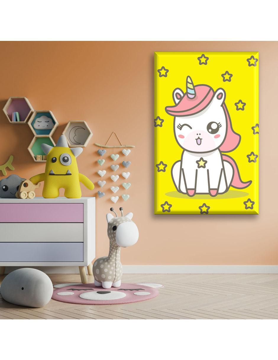 Cuadro decorativo Unicornio estrella 2