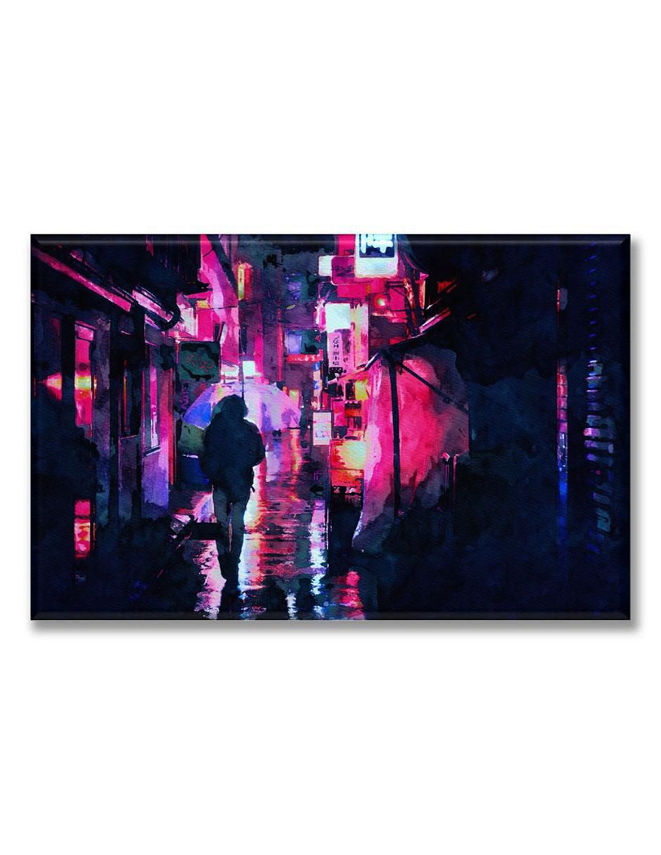 Cuadro decorativo Tokio acuarela