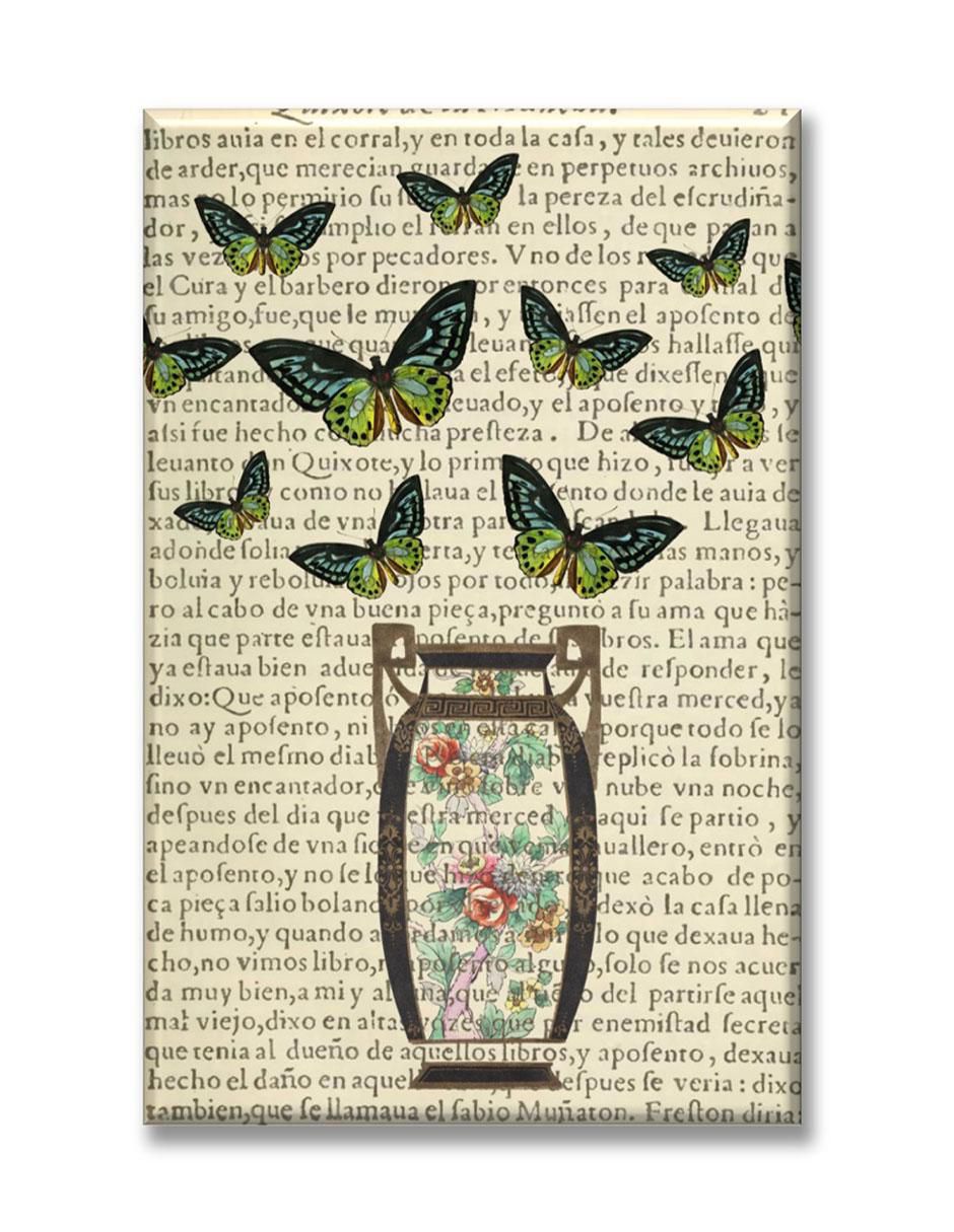 Cuadro decorativo Mariposas volando collage