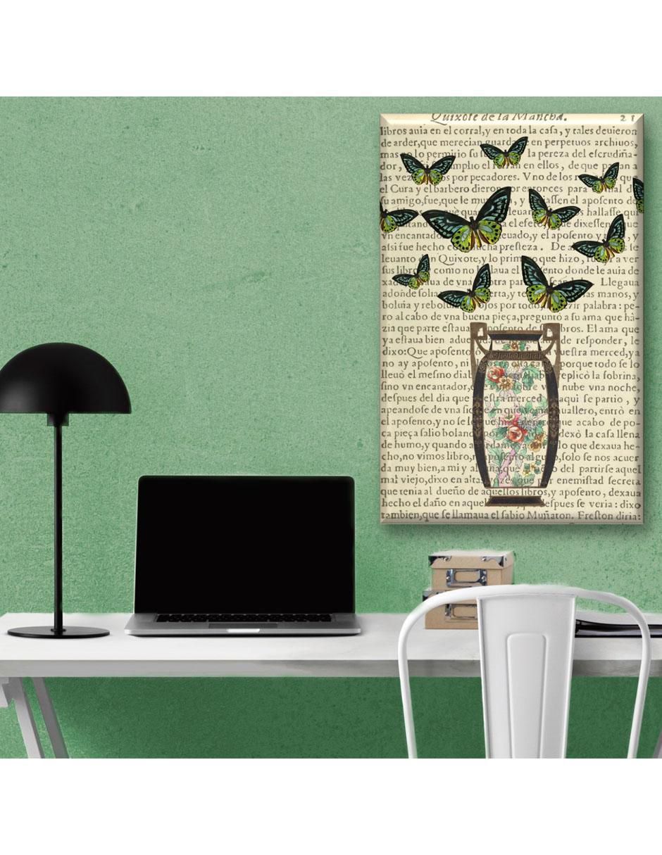 Cuadro decorativo Mariposas volando collage 2