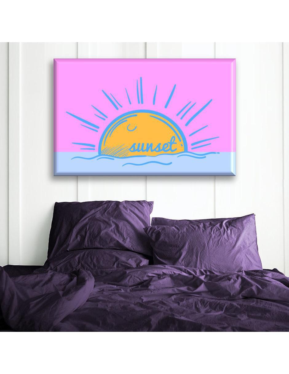 Cuadro decorativo Atardecer pastel 2