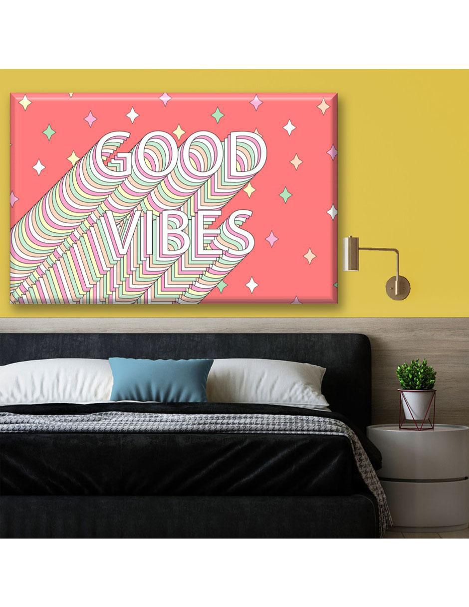 Cuadro decorativo Good vibes 2