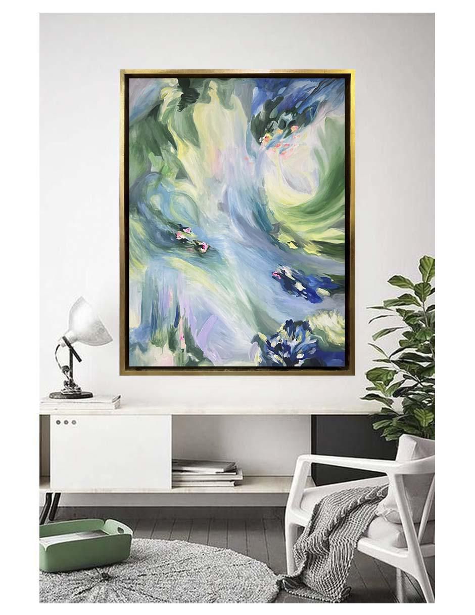 Pintura Un Susurro de Flores técnica acrílico 2